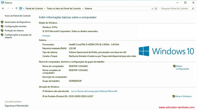 Ativador Windows 10 permanente